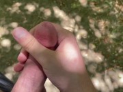 Preview 3 of Cumming for girl in public