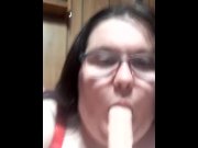 Preview 2 of fucking my pussy and getting VERY sloppy, deepthroating,
