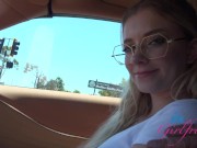 Preview 2 of She's back and ready to play good times with Riley Star and her pretty pussy, car ride and playtime