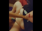 Preview 2 of White Girl Cums All Over Cock