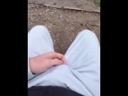 Preview 3 of Strangers reaction to me rubbing my cock through my trackies | public boner | exhibitionist