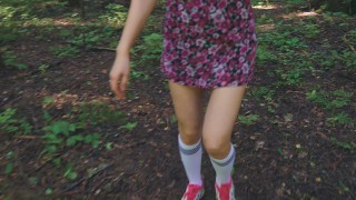 My stepsister took me into the woods, sucked me off and persuaded me to fuck her.Cum in mouth. 4K