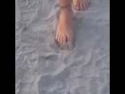 Preview 5 of Soles legs sandy toes worship