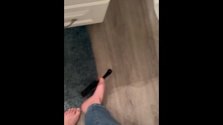 Oops I dropped my comb. Watch me pick it up with my toes