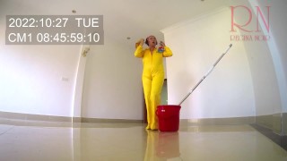 Office Obsession, The naked secretary in the office puts on nylon, masturbates with balloons. 11