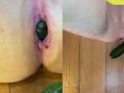 Preview 3 of My lucky ass - ate two cucumbers!
