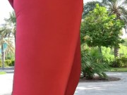Preview 6 of Perfect ass and big cock in tight pants in public