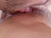 Preview 1 of Extreme Close Up Clitoris ! Eating Squirting Unshaved Wet Pussy