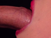 Preview 4 of CLOSE UP: BEST UPSIDE DOWN Sloppy BLOWJOB EVER! Sensual Throat FUCK! CUMSHOT in MOUTH! HOTTEST ASMR