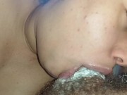 Preview 6 of making a hard cock disappear in the back of my gluttonous throat, I love getting a creampie
