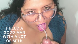 inexperienced lady tries cock for the first time and swallows a lot of milk