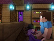 Preview 5 of Minecraft Hentai Horny Craft - Part 21 - Witch Blowjob Under Table By LoveSkySan69