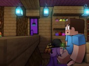 Preview 6 of Minecraft Hentai Horny Craft - Part 21 - Witch Blowjob Under Table By LoveSkySan69