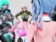 Preview 4 of Futa Futanari Anal Gangbang Huge Cumshots 3D Hentai