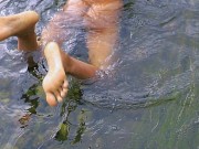 Preview 5 of I got a nude bath in wild and sex in the riverside .කැළේ  චූ කරලා හෙලුවෙන් නෑවා, ගග අයිනෙම sex කරා.
