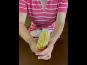 Preview 3 of Masturbation with corn (^^♪