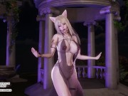 Preview 3 of [MMD] JISOO - FLOWER Ahri Sexy Kpop Dance League of Legends Uncensored Hentai 4K 60FPS