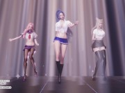 Preview 4 of [MMD] Girl's Generation - Gee Ahri Seraphine Kaisa Hot Kpop Dance League of Legends KDA Hentai