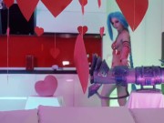 Preview 1 of Jinx Valentine edition: ONLY ANAL Sia Siberia