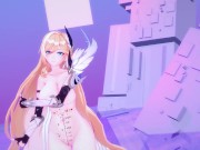 Preview 4 of Durandal Honkai Impact 3rd Nude Dancing Hentai Thumbs Up Blonde Girl Big Boobs MMD 3D