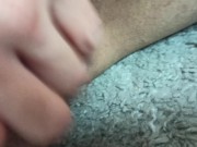 Preview 3 of Fingering my big beautiful clit cock FTM silent moans