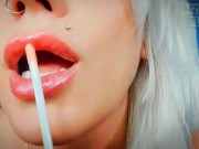 Preview 3 of Lipgloss & Kisses: Goddess Lips Fetish ASMR with Binaural Beats