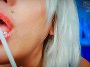 Preview 4 of Lipgloss & Kisses: Goddess Lips Fetish ASMR with Binaural Beats