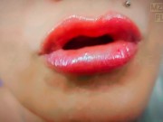 Preview 6 of Lipgloss & Kisses: Goddess Lips Fetish ASMR with Binaural Beats