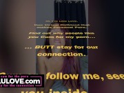 Preview 1 of Babe puts asshole & pussy right in cam, 5.5 inch cock rating, cuckolding JOI - Lelu Love