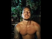 Preview 2 of Tattooed hunk deepthroats your cock, then fucks his tight ass until he cums