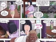 Preview 1 of Hinata Finds Her Step Sister Fucking Raikage and Joins The Party Too