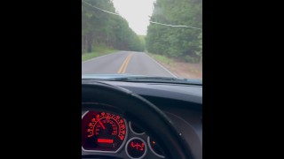 Amateur girl gives me public road car Blowjob while driving. Amateur real video