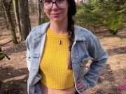 Preview 3 of I helped him in the middle of the forest in exchange for fucking me and feeding me cum