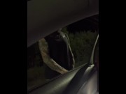 Preview 6 of HUSBAND PULLS THE CAR OVER TO WATCH WIFE SUCK OFF A STRANGER THROUGH THE WINDOW