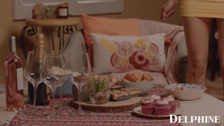 Delphine Films- HOT Babes Birthday Slumber Party Gets WILD