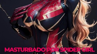 Blonde Cosplay Amateur JOI and CEI in Spiderman Suit ( Gentle Femdom )