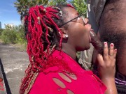 Preview 3 of Ebony BBW Goes Fishing and Then Fucks and Sucks A Fisherman
