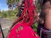 Preview 4 of Ebony BBW Goes Fishing and Then Fucks and Sucks A Fisherman