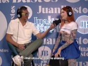 Preview 5 of KittyMiau redhead the Sybian is extremely HARD for her | Juan Bustos Podcast