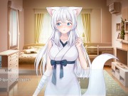 Preview 1 of Living together with Fox Demon - Big breasts foxgirl being fucked by horny catgirl lesbian hentai