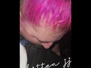Preview 5 of COCK SUCKING QUEEN KITTENJJ SUCKS HIS SOUL IN CAR BLOWJOB, CUMS IN MOUTH, ORAL CREAMPIE