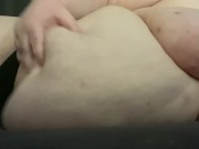 Preview 2 of SSBBW Louka belly play (follower request)