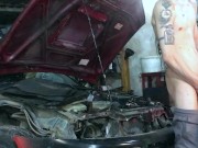 Preview 3 of SEXY MECHANIC GETS POUNDED Toyota AE101