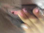 Preview 3 of POV Hot brunette films her wet pussy while fingering herself