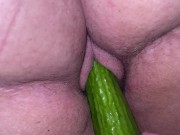 Preview 2 of Daddy fucked me with a cucumber