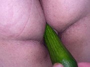 Preview 4 of Daddy fucked me with a cucumber