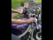 Preview 4 of SHOWING MY TITS ON MY MOTORCYCLE IN PUBLIC