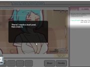 Preview 4 of Nicoles Risky Job - Milf catgirl Gumball Nicole se masturbando em stream hentai game!