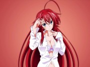 Preview 2 of Rias gremory jerk off challenge with moaning