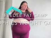 Preview 1 of FEEDEE FAT CAMP 2: MY MASSIVE WEIGHT GAIN FEEDEE BBW BELLY STUFFING